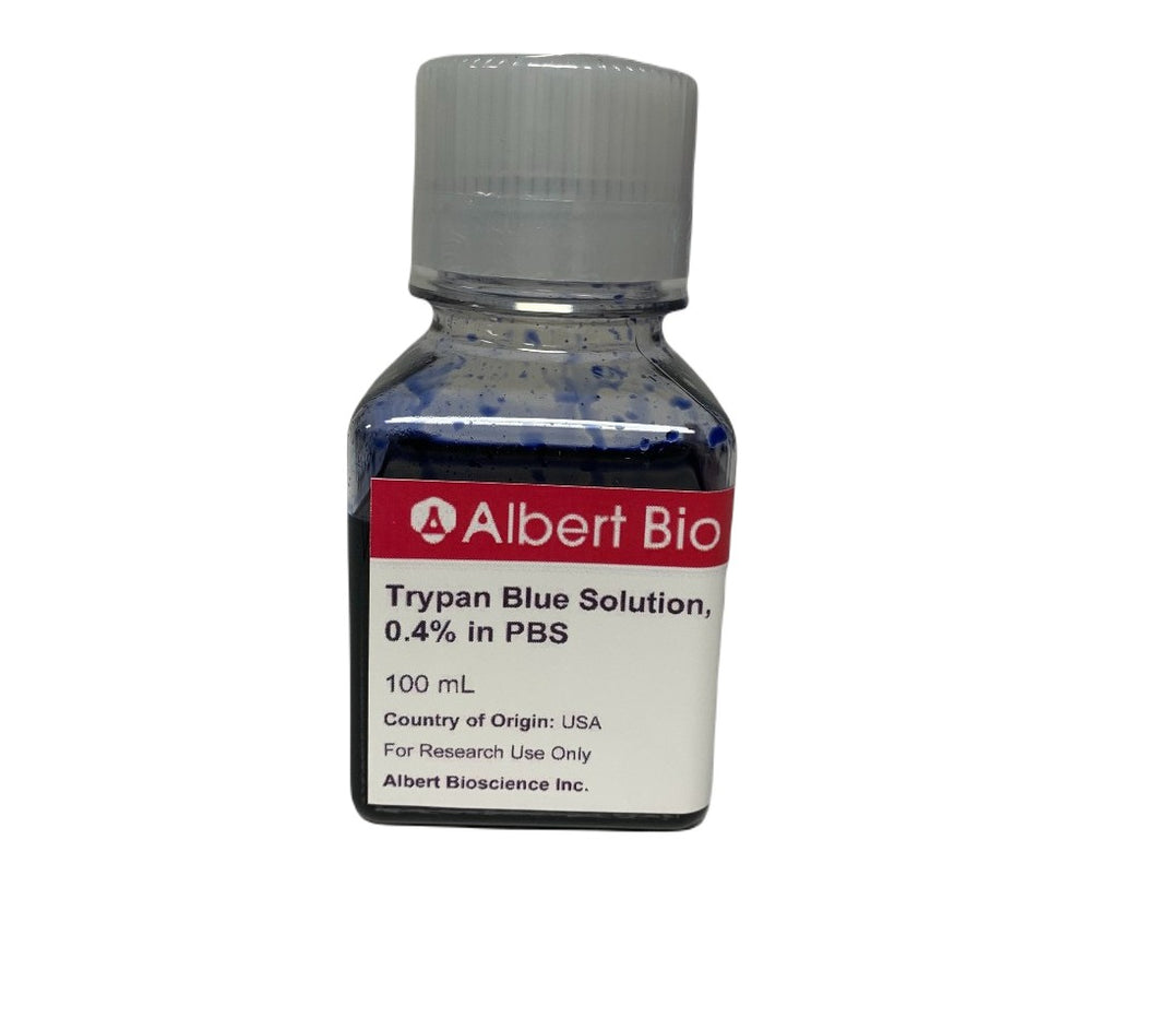 Trypan blue solution, 0.4% in PBS